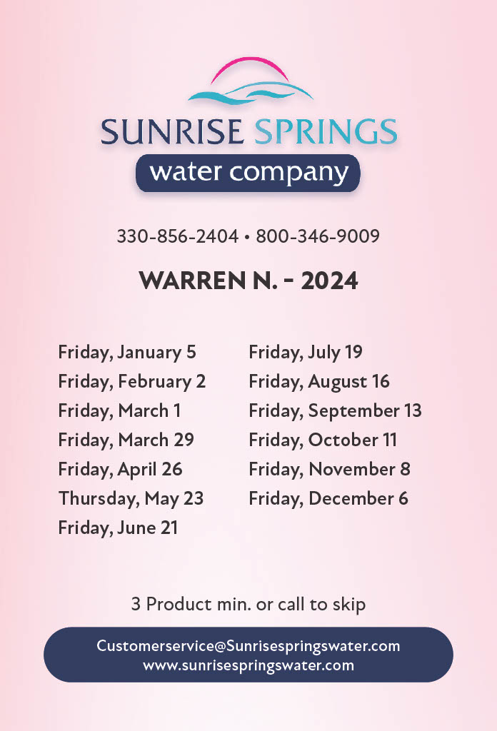 Warren N 2024 Sunrise Springs Water Company   Warren N 2024 